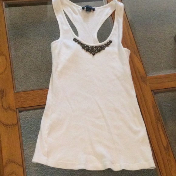 Express Ribbed Race back tank top - Picture 6 of 8